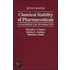 Chemical Stability of Pharmaceuticals