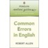 Common Errors And Problems In English