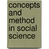 Concepts And Method In Social Science