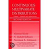 Continuous Multivariate Distributions door Samuel Kotz