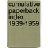 Cumulative Paperback Index, 1939-1959