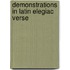 Demonstrations In Latin Elegiac Verse
