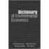 Dictionary Of Environmental Economics