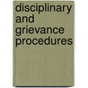 Disciplinary And Grievance Procedures door Onbekend