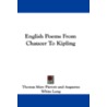 English Poems from Chaucer to Kipling door Onbekend