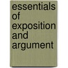 Essentials Of Exposition And Argument door William Trufant Foster