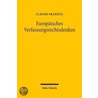 Europäisches Verfassungsrechtsdenken by Claudio Franzius