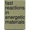 Fast Reactions In Energetic Materials by Alexander S. Shteinberg