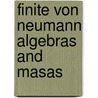 Finite Von Neumann Algebras And Masas by Roger Smith