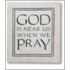 God Is Near Us Crackle Ceramic Plaque