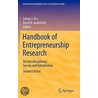 Handbook Of Entrepreneurship Research door Onbekend