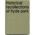Historical Recollections of Hyde Park
