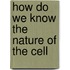 How Do We Know the Nature of the Cell