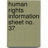 Human Rights Information Sheet No. 37 door Onbekend