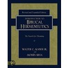Introduction To Biblical Hermeneutics door Walter C. Kaiser Jr.