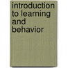 Introduction To Learning And Behavior door Suzanne E. Macdonald