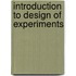 Introduction to Design of Experiments