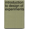 Introduction to Design of Experiments by Lee Creighton