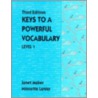 Keys to a Powerful Vocabulary Level 1 by Minnette Lenier