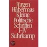 Kleine Politische Schriften I/iv (ln) door Jürgen Habermas