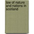 Law Of Nature And Nations In Scotland
