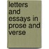 Letters And Essays In Prose And Verse