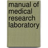 Manual of Medical Research Laboratory door United States.