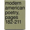 Modern American Poetry, Pages 182-211 door Onbekend
