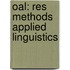 Oal: Res Methods  Applied Linguistics