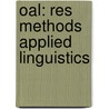 Oal: Res Methods  Applied Linguistics door Zoltan Dornyei