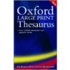 Oxf Large Print Thesaurus Export Ed C by Unknown