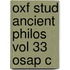 Oxf Stud Ancient Philos Vol 33 Osap C