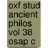 Oxf Stud Ancient Philos Vol 38 Osap C