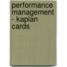 Performance Management - Kaplan Cards by Unknown