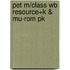 Pet M/class Wb Resource+k & Mu-rom Pk