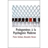 Prolegomenes A La Psychogenie Moderne by Pietro Siciliani