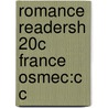 Romance Readersh 20c France Osmec:c C door Diana Holmes