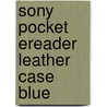 Sony Pocket Ereader Leather Case Blue door Sony Ereader