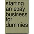 Starting an eBay Business for Dummies