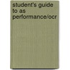 Student's Guide To As Performance/Ocr by John Pymm