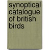 Synoptical Catalogue of British Birds door Thomas Förster