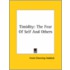 Timidity: The Fear Of Self And Others