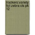 Trackers:variety Fict Zebra Cls Pk 12