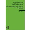 Urfaust. Erläuterungen und Dokumente door Johann Wolfgang von Goethe