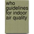 Who Guidelines For Indoor Air Quality