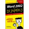 Word 2002 for Dummies Quick Reference door Peter Weverka
