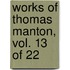 Works Of Thomas Manton, Vol. 13 Of 22