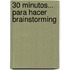 30 Minutos... Para Hacer Brainstorming
