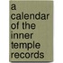 A Calendar Of The Inner Temple Records