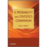 A Probability and Statistics Companion door John J. Kinney